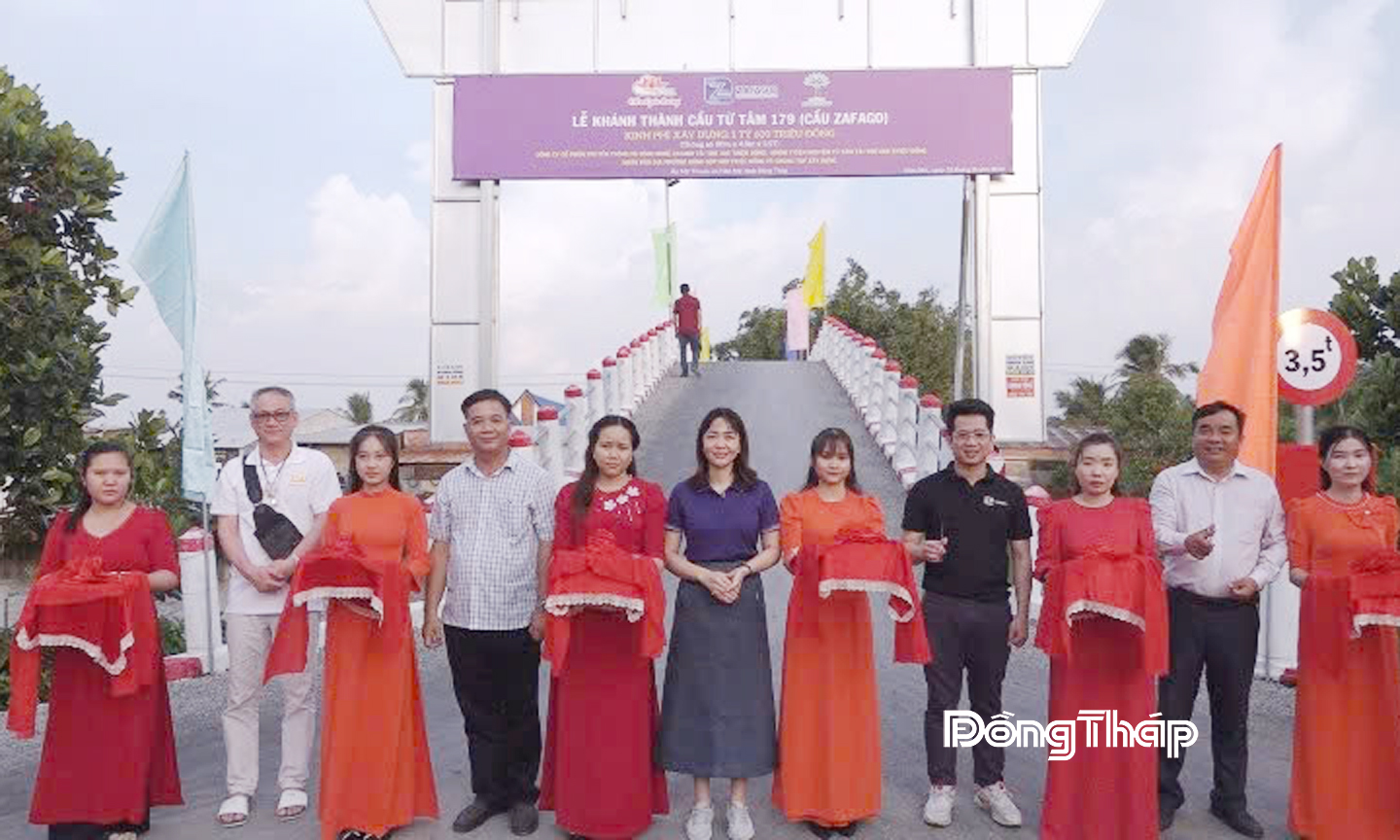 Khánh thành cầu Từ Tâm 179 bắc qua kênh Nguyễn Văn Tiếp. 